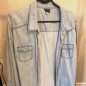 Torrid oversized button down shirt